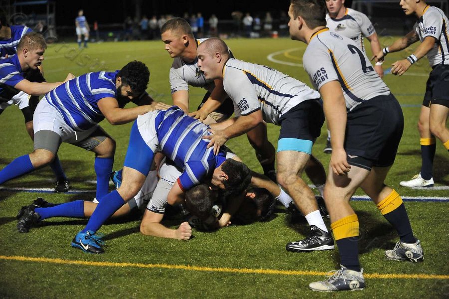 Wheaton Men\'s Rugby vs Mass Maritime.  Photo by Keith Nordstrom